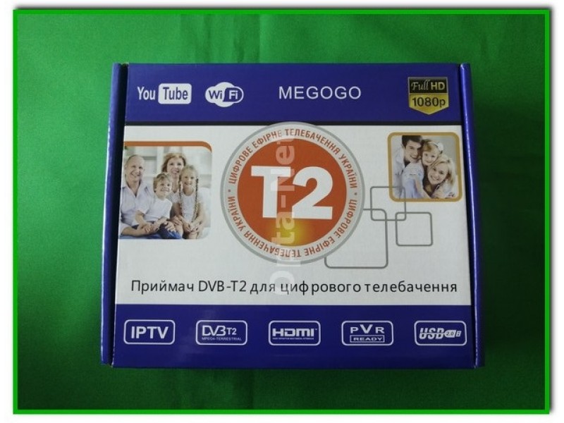 Цифровой ресивер/Тюнер Т2  MEGOGO Т2-168   (DVB-T2, YouTube + HD плеер с HDMI)