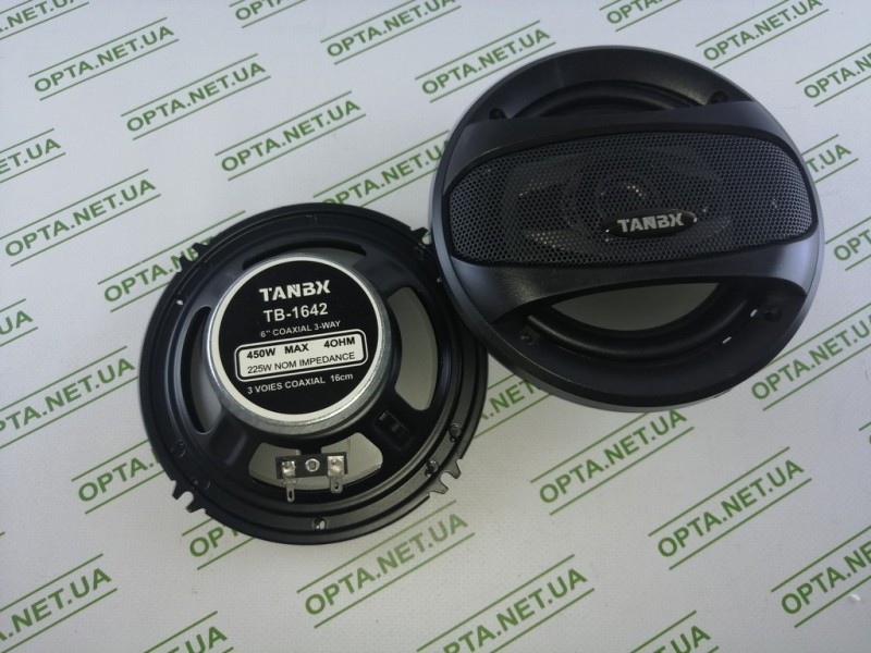 Автомобильные акустические динамики  TANBX TB-1642 (450W /6'')