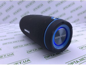 Колонка Bluetooth с динамичной подсветкой Hopestar H45 Черно-синяя