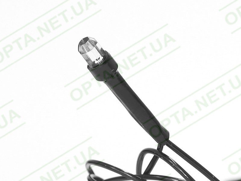 Гирлянда черный провод лампа Рубинка 300LED (белый) LED300W-7